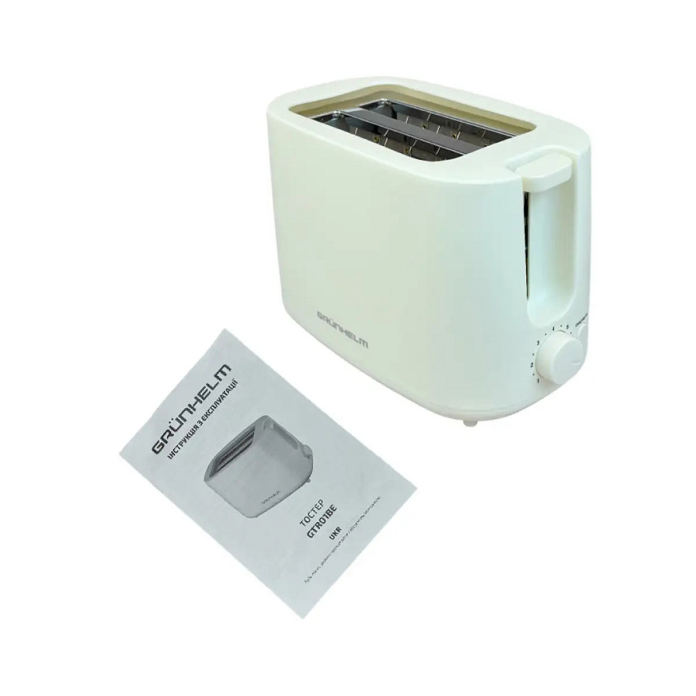 Тостер Grunhelm GTR01BE 750 Вт бежевый Киев - изображение 8