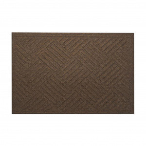 Коврик грязезащитный на резиновой основе, 80х120х0,5 см, коричневый Київ - зображення 5