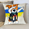 Подушка патріотична 3D "Пес Патрон" 2712_D 12748 35х35 см біла Киев