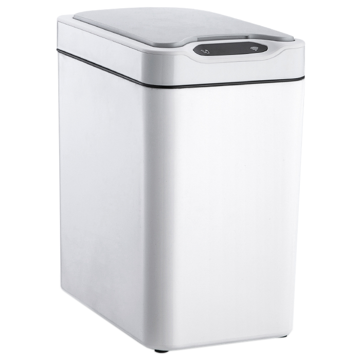 Сенсорное мусорное ведро JAH 12 л прямоугольное белое Київ - зображення 1
