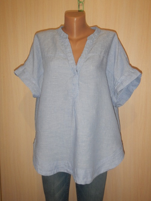 Лляна блуза marks & spencer p.52(16) 100% льон Ватутино - изображение 1