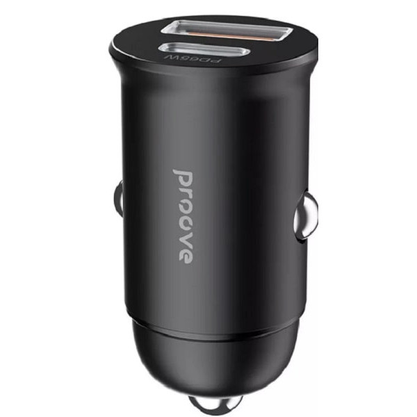 Автомобільний зарядний пристрій Proove Tiny Power Pro 65W (Type-C + USB) Black (ACTP65110001) (Код т Харків - зображення 1