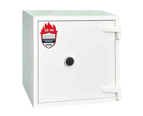 Надійний сейф вогнестійкий Griffon FRS.45.K білого кольору - VinCom Киев