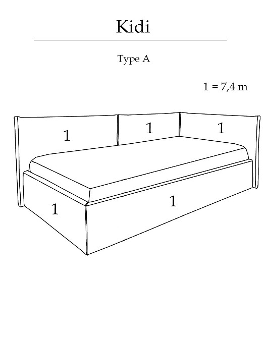 Кровать КИДИ Константа™: детская, с матрасом, KIDI https://www.kiev-mebel.com/ Київ - зображення 12