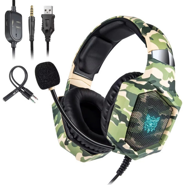 Навушники Onikuma K8 Camouflage Green (Код товару:39242) Харків - зображення 2