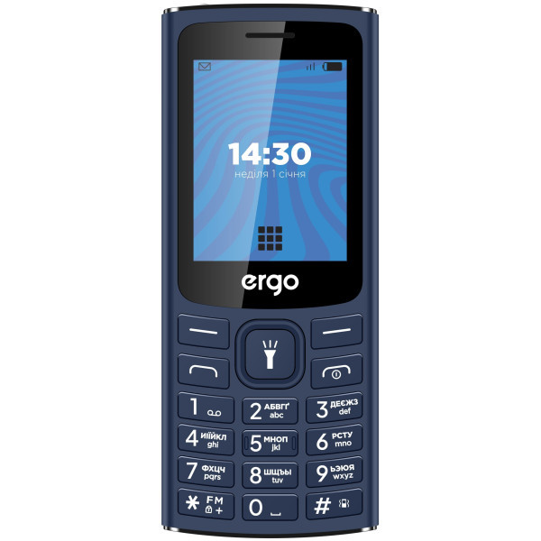 Телефон ERGO E243 Blue Харків - зображення 1