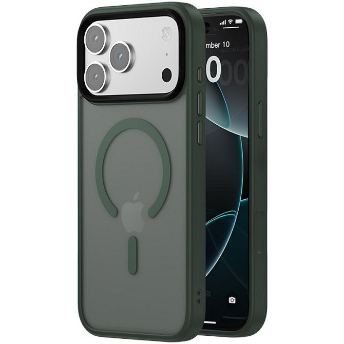 TPU+PC чехол Metal Buttons with MagSafe Colorful для Apple iPhone 17 Pro Max (6.9") Херсон - изображение 1