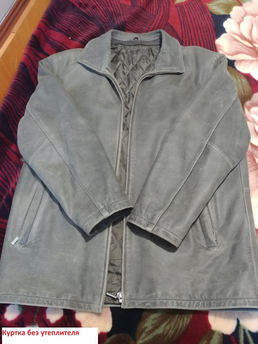 Куртка кожаная мужская всесезонная (52-54р) (зима, весна, осень) Лубни - зображення 3