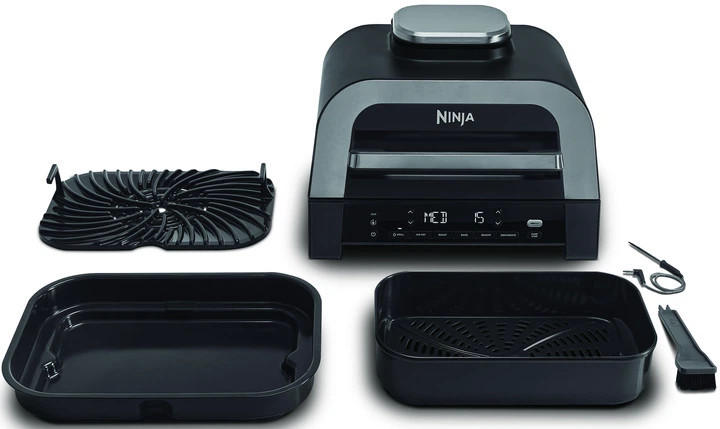 Гриль-барбекю электрический Ninja Foodi MAX Air Grill & Air Fryer с Сooking probe DG551EU 1760 Вт че Київ - зображення 8