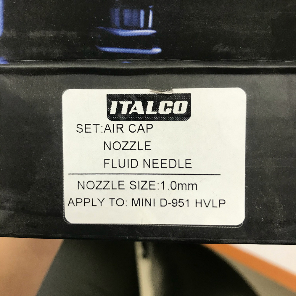 Форсунка 1мм для краскопультов D-951-MINI HVLP ITALCO NS-D-951-MINI-1.0 Харьков - изображение 6