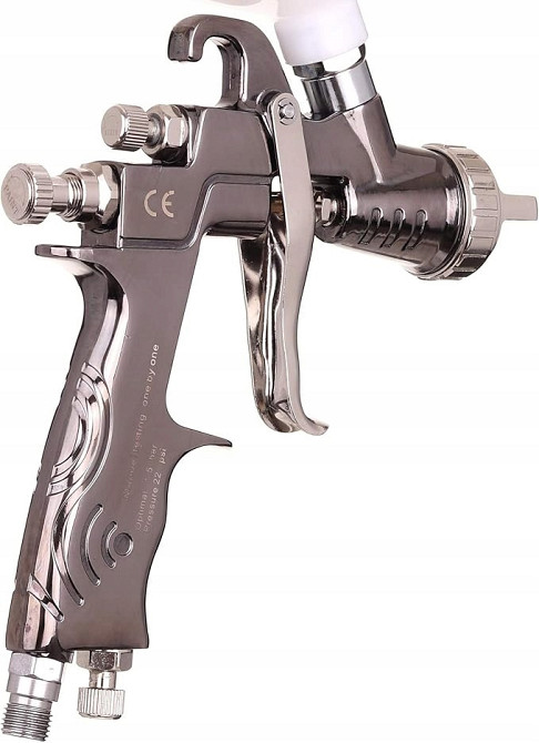 Краскопульт пневматический тип LVLP верх.пласт.бачок 600мл, форсунка-1,4мм  AUARITA   MP-500-1.4 Харків - зображення 4
