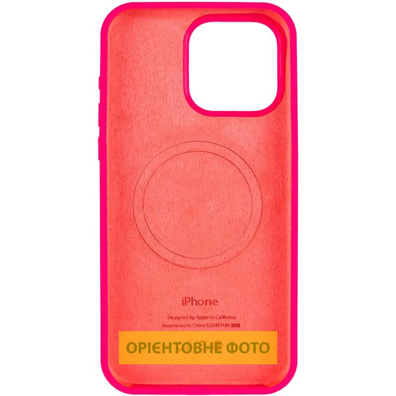 Чехол Silicone Case (AA) Logo with MagSafe для Apple iPhone 16 Pro Max (6.9") Херсон - зображення 3