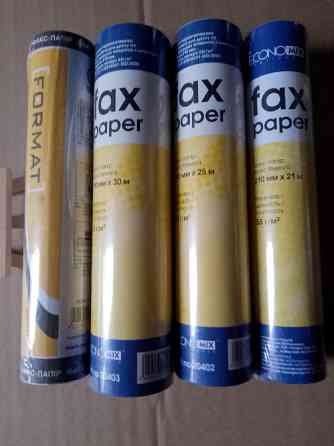 факсовая бумага 210 мм разная 86 рулонов Київ