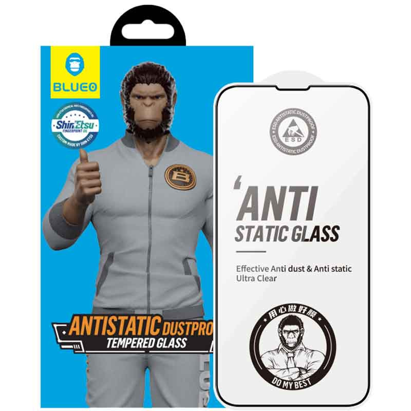 Защитное 2.5D стекло Blueo Full Cover HD для Apple iPhone 15 Pro Max (6.7") Херсон - изображение 5