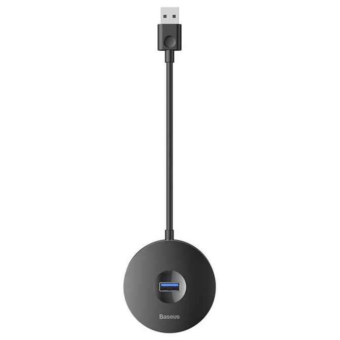 Переходник HUB Baseus Round Box USB to USB 3.0 + 3USB 2.0 (CAHUB-F) Херсон - зображення 1