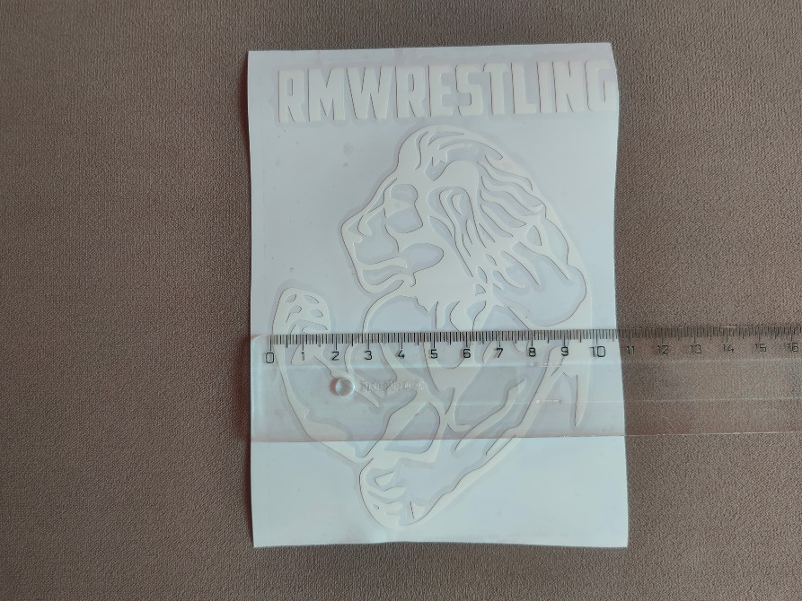 Наклейка Лев rmwrestling Белая на авто Киев - изображение 8