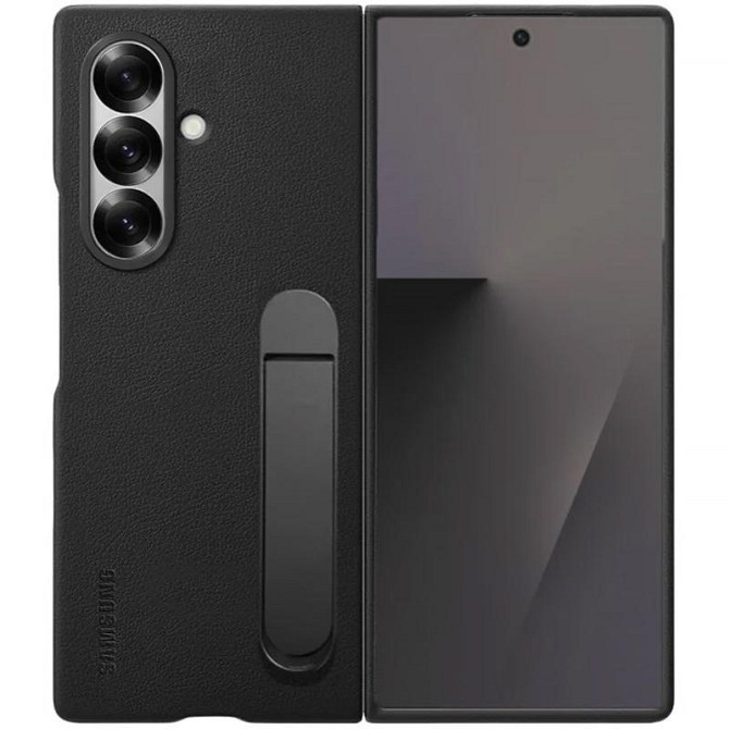 Кожаный чехол Leather Case (AAA) with stand для Samsung Galaxy Z Fold7 Херсон - изображение 1