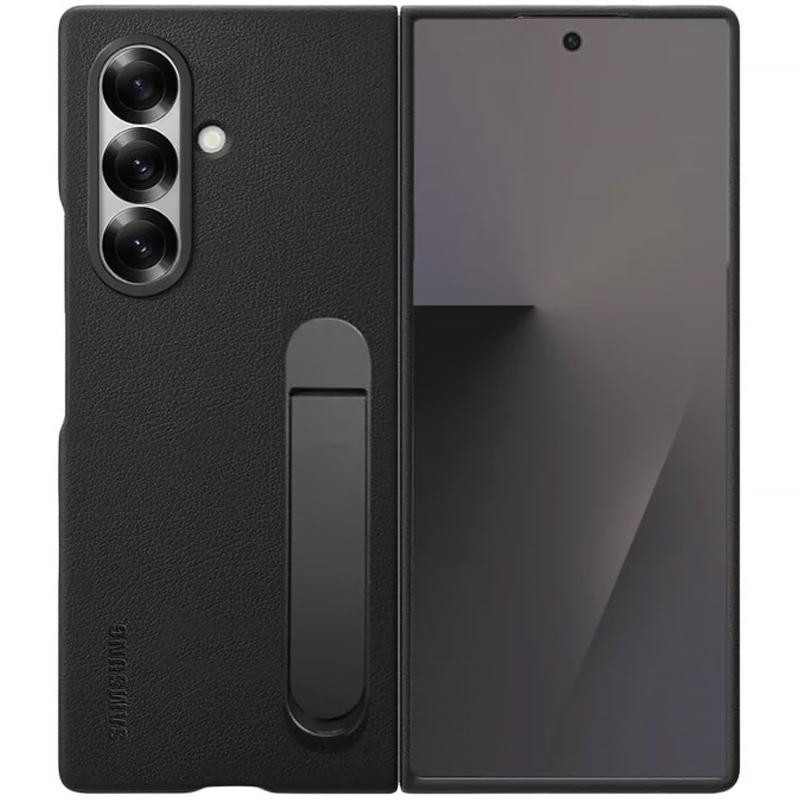 Кожаный чехол Leather Case (AAA) with stand для Samsung Galaxy Z Fold7 Херсон - зображення 1