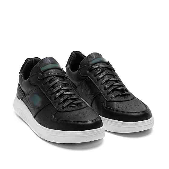 Мужские кожаные кроссовки Baseshot Black Київ