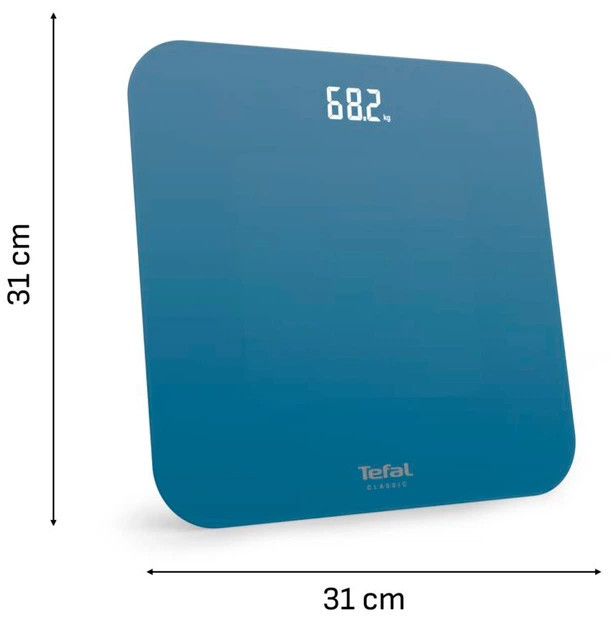 Весы напольные Tefal Classic PP1905V0 180 кг темно-синие Київ - зображення 3
