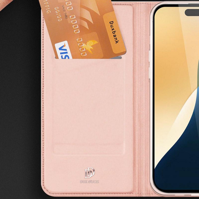 Чехол-книжка Dux Ducis с карманом для визиток для Apple iPhone 16 Pro (6.3") Херсон - зображення 8