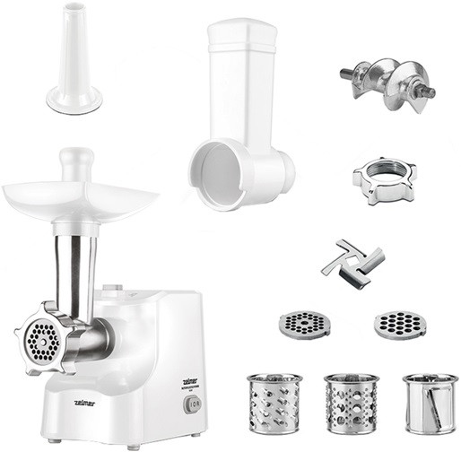 Мясорубка электрическая Zelmer ZMM1535B 1500 Вт белая Київ - зображення 1