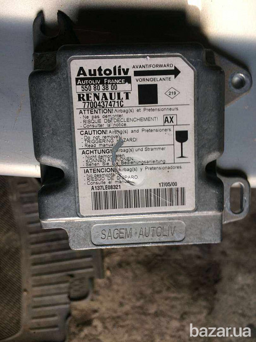 Б/у блок управления airbag для Renault Scenic 1, Рено Сценик 1999-2003 Кропивницький - зображення 1
