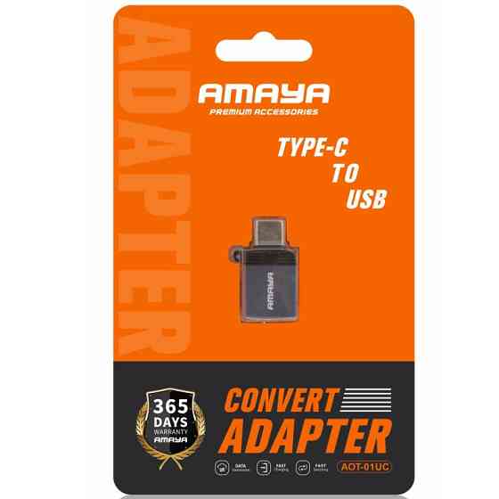 Переходник Amaya 01UC Type-C Male to USB Female USB3.0 Херсон