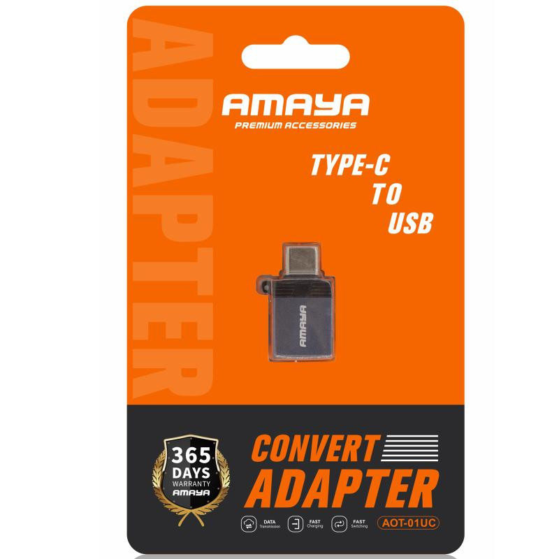 Переходник Amaya 01UC Type-C Male to USB Female USB3.0 Херсон - зображення 2