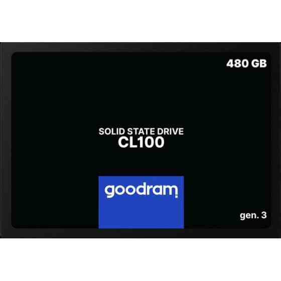 Накопичувач SSD 480GB Goodram CL100 GEN.3 2.5" SATAIII TLC (SSDPR-CL100-480-G3) (Код товару:43152) Харків