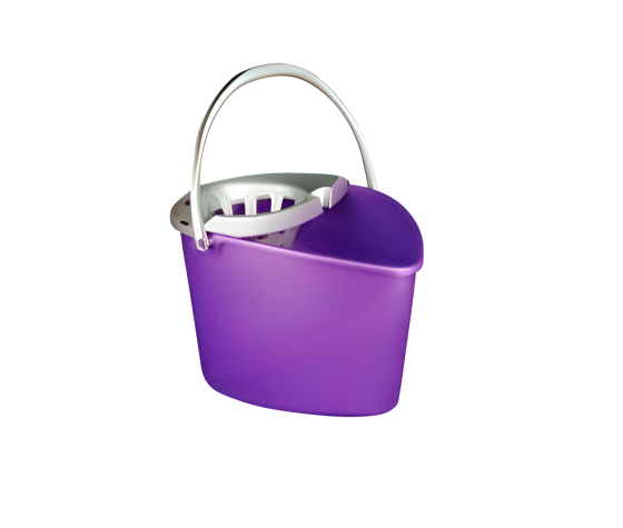 Ведро для уборки Zambak Plastic 216 с отжимным механизмом, 10,5 л Київ