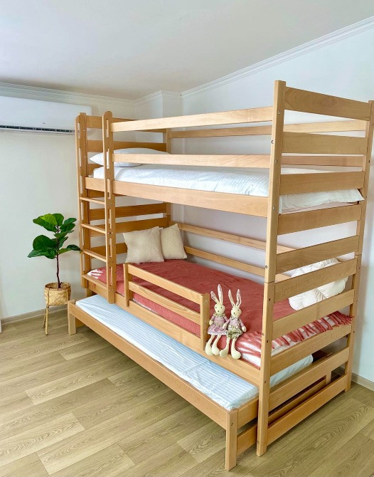 Ліжко- трансформер 1+2 з масиву бука Червоноград - изображение 1