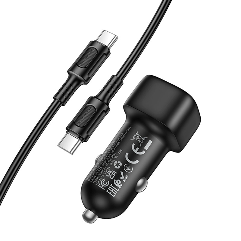 АЗУ Borofone BZ34A Cloud PD20W (1USB-C) + кабель Type-C to Type-C Херсон - зображення 5