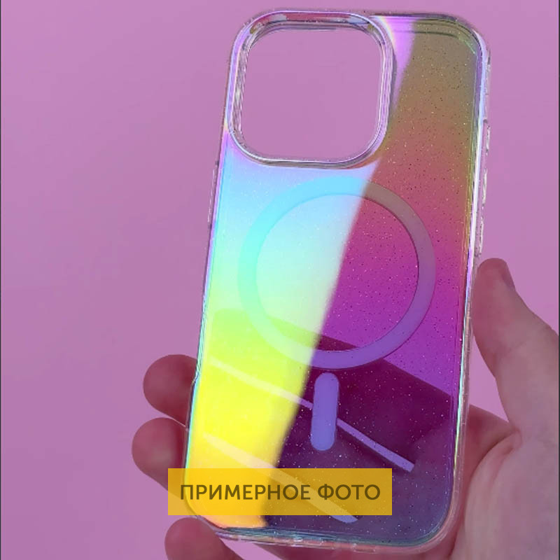 Чехол TPU Galaxy Sparkle (MagFit) для Apple iPhone 13 / 14 (6.1") Херсон - зображення 3