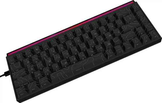 Клавиатура компьютерная проводная Ajazz NK68 Red switches Side Contour Black NK68-R-S-B черная Київ