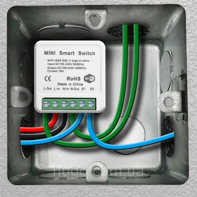 Бездротовий WiFi вимикач з таймером Smart Home,16A / Розумне реле для розумного будинку . Одеса - зображення 2