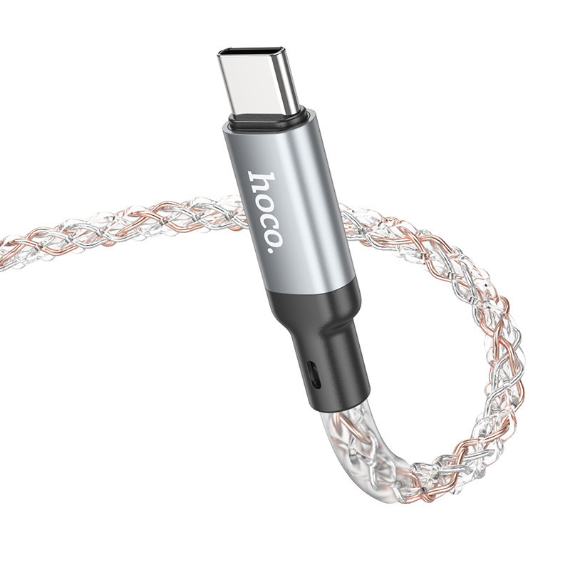 Дата кабель Hoco U112 Shine USB to Type-C 3A (1m) Херсон - зображення 5