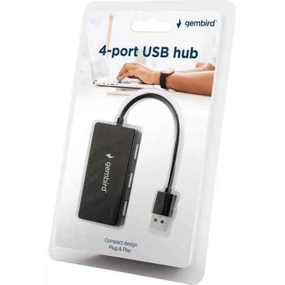 USB HUB Gembird 4 ports Black (UHB-U2P4-04) (Код товару:42230) Харьков