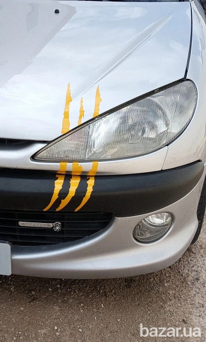 Наклейка на авто в виде Царапины Когтем Жёлтый Борисполь - изображение 7