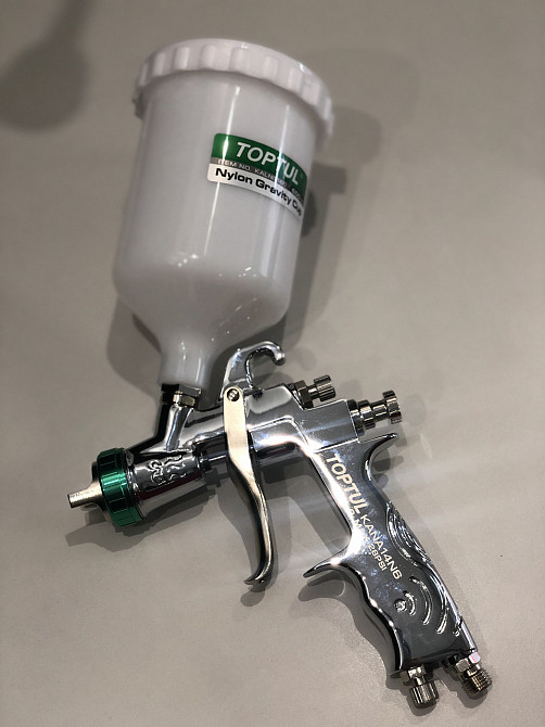 Краскопульт профессиональный HVLP ВП бачок 600мл, 1,4мм TOPTUL KANA14N6 Харків - зображення 3