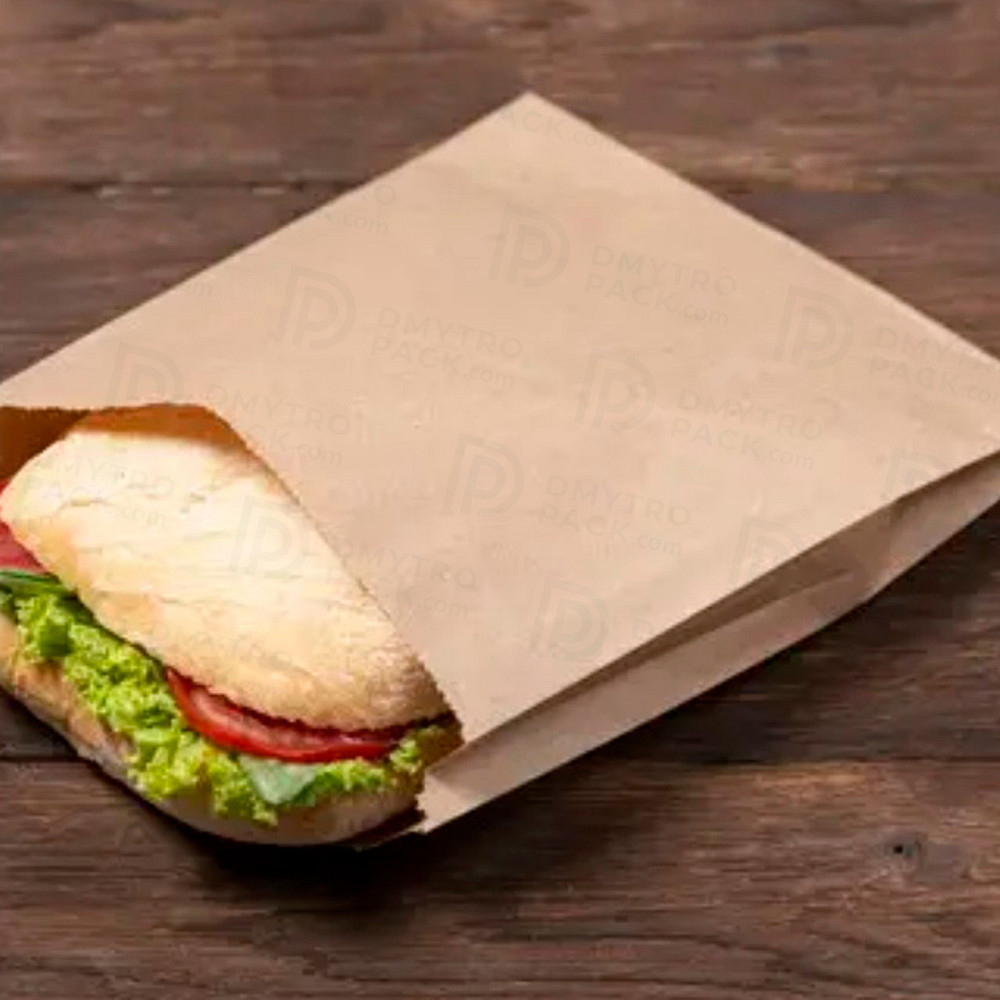 Пакет Саше 280х140х50 мм крафтовый бумажный бурый Херсон - зображення 5