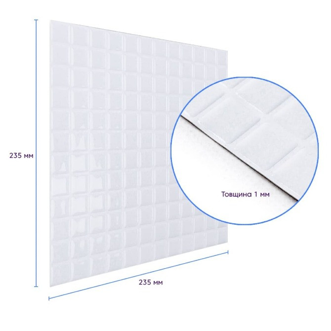 Самоклеюча поліуретанова плитка 235х235х1мм (D) SW-00001940 Одесса - изображение 3