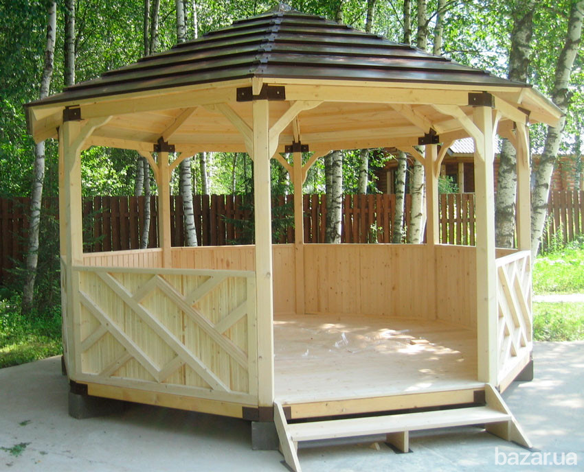 Альтанка дачна. Деревянная беседка. Альтанка под заказ Киев - изображение 5