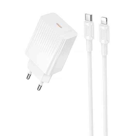 СЗУ Borofone BAS73A Source PD20W (1USB-C) + кабель Type-C to Lightning Херсон