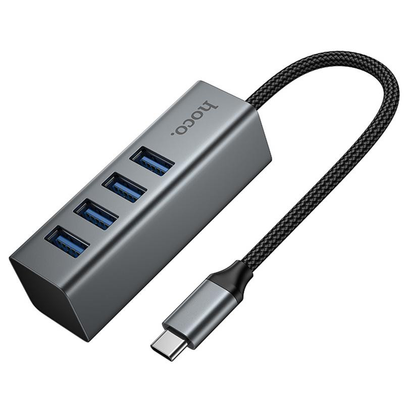 Переходник HUB Hoco HB1C 4in1 (Type-C to 4xUSB 3.0) (1m) Херсон - изображение 3