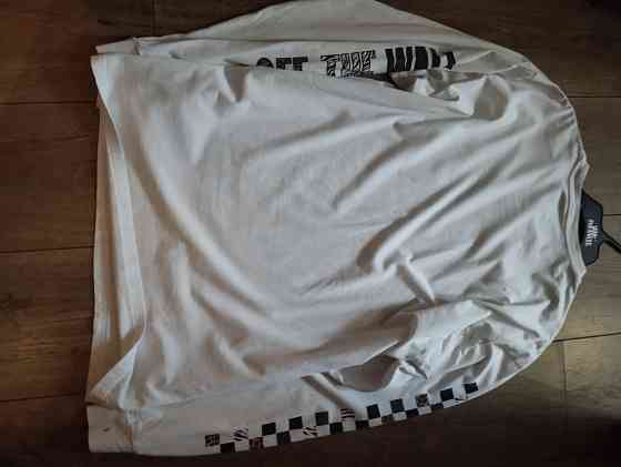 оригинальный белый лонгслив Vans размер L Чорноморськ