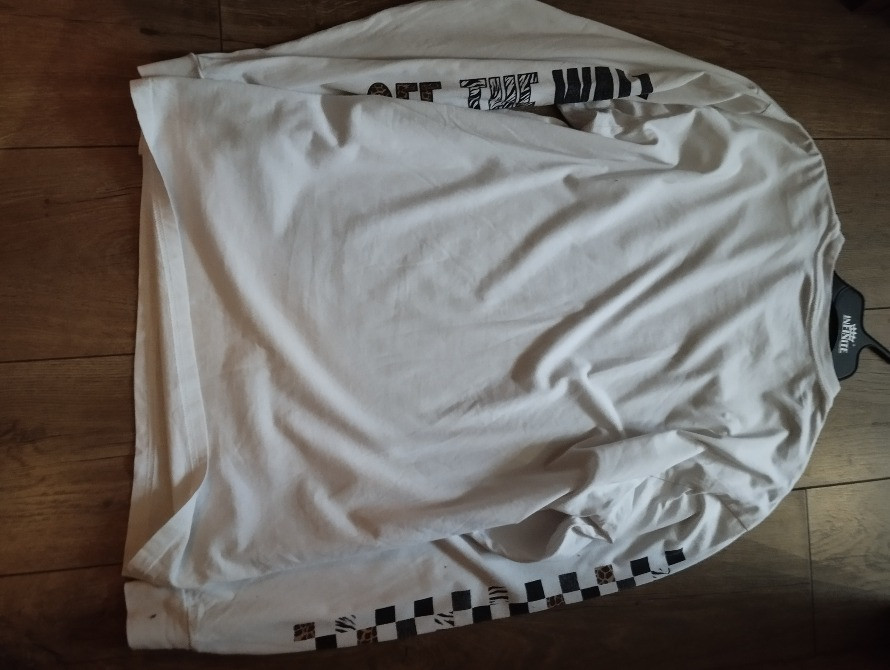 оригинальный белый лонгслив Vans размер L Чорноморськ - зображення 2