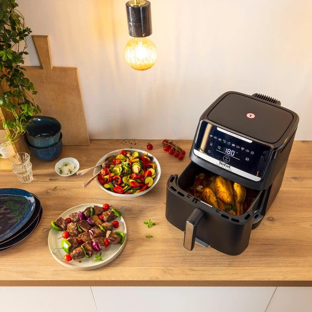 Мультипечь Tefal Easy Fry Silence EY8428E0 1800 Вт черная Киев - изображение 8