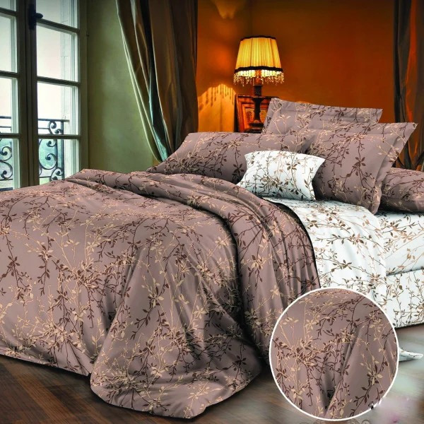 Постільна білизна полуторна Viluta Сатин Twill 299-1-5 210х143 см. Хмельницкий - изображение 1