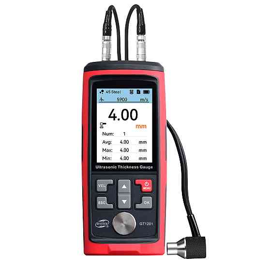 Толщиномер ультразвуковой цв. дисплей, 1-300мм  BENETECH GT1201 Харьков